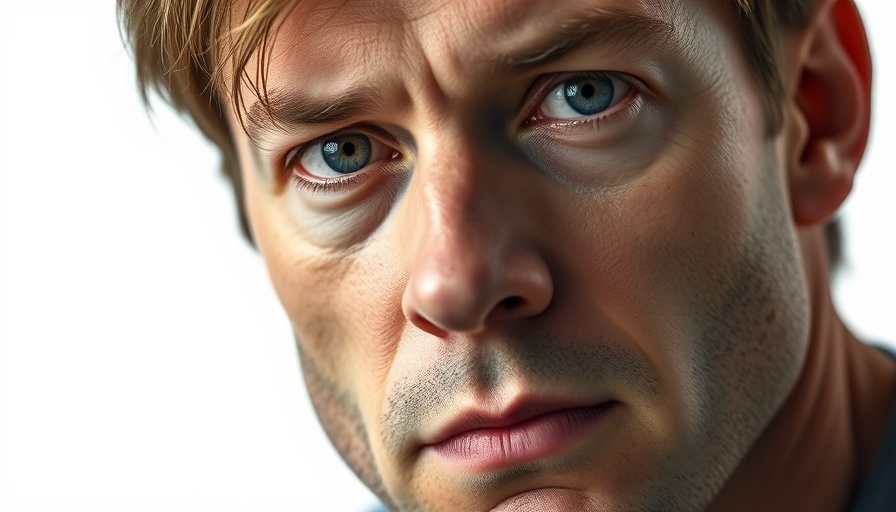 Severance reintegration Mark intense focus close-up portrait.
