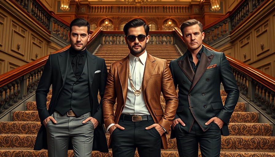 Luxury fashion showcase amid Hermès sales surge, stylish men featured