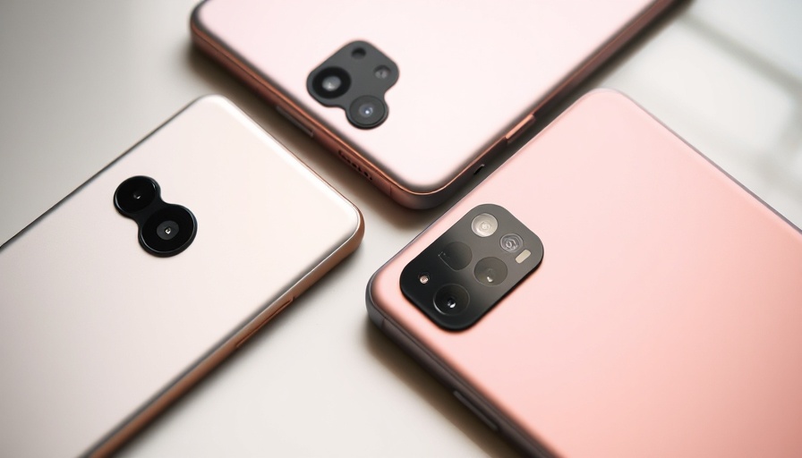 Google Pixel 10 model close-up with various colors.