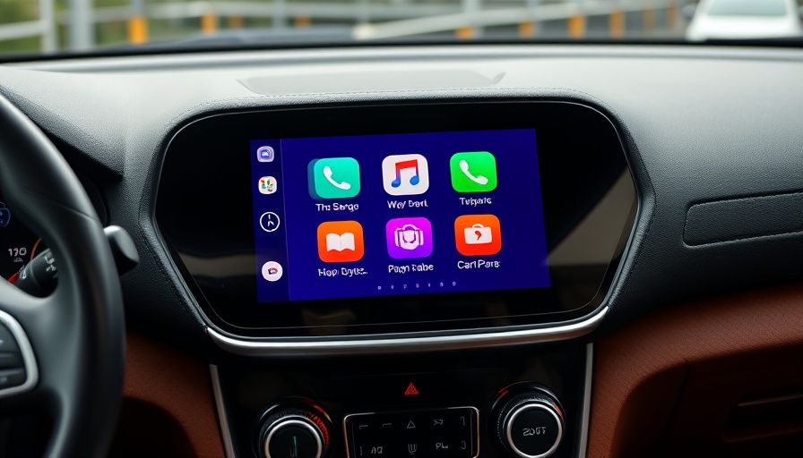 Apple iOS update CarPlay interface on car touchscreen display