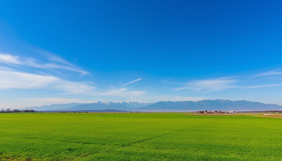 Learn to fly over lush fields with mountain views.