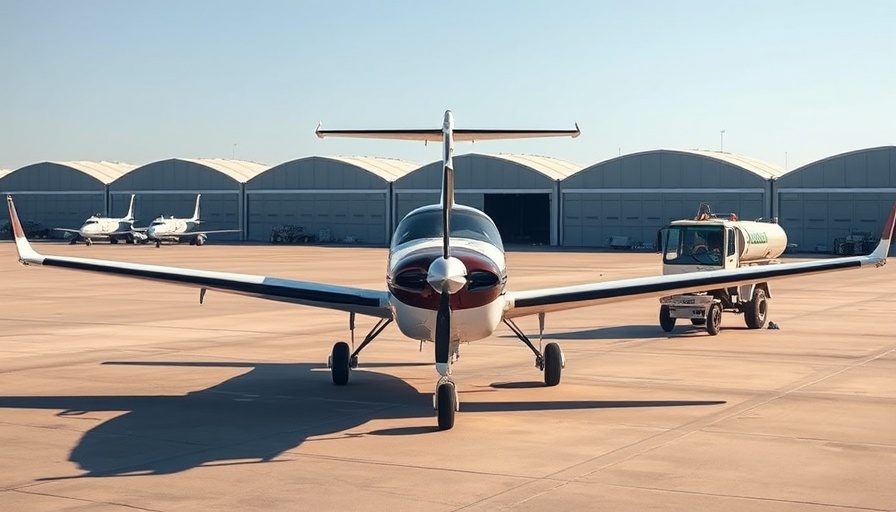 Small aircraft refueling on tarmac at EAA AirVenture 2025
