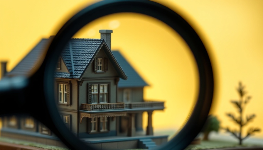Understanding the Property Tax concept in focus with a magnifying glass on a yellow house.