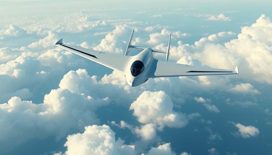 Futuristic aircraft soaring above clouds, learn to fly inspiration.