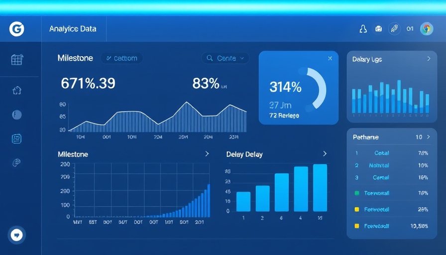 AI project management platform dashboard showing milestone delays