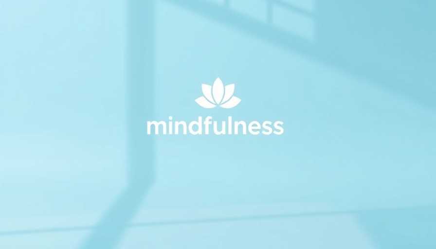 Mindful design logo on serene blue background, promoting Deep Resilience Book Giveaway.