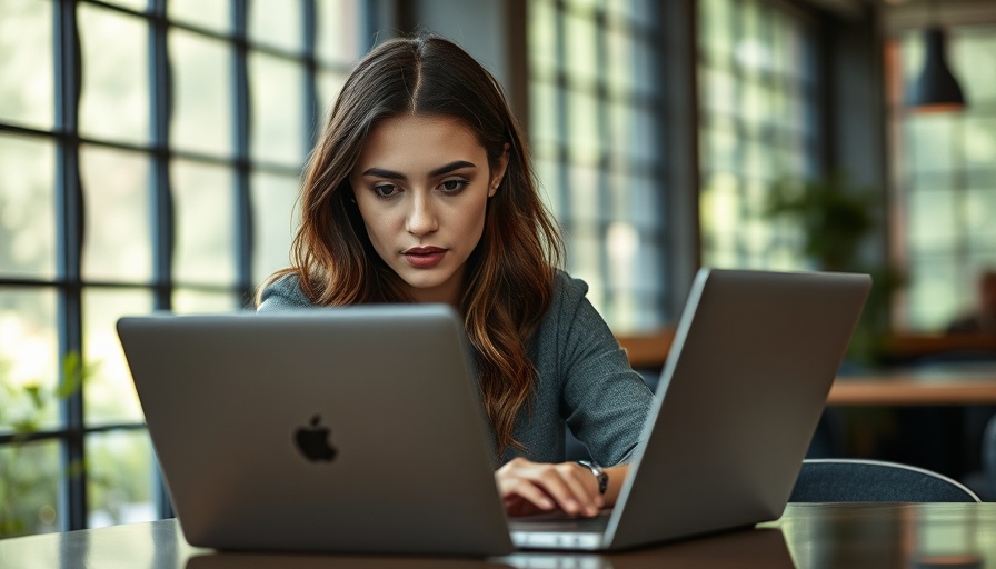 Focused woman using laptop in cafe, related to W-9 form for independent contractors.