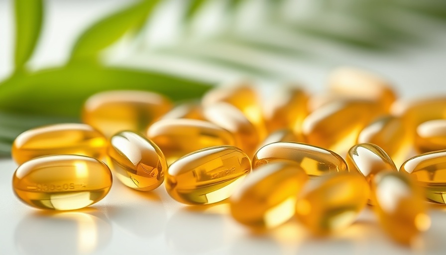 Omega XL vs Omega 3 capsules on white surface with green leaves.