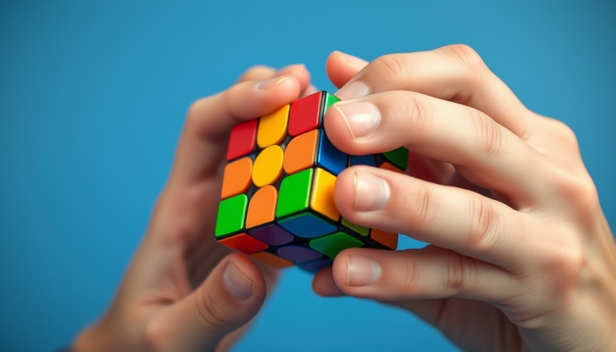 Hands solving a Rubik's cube, symbolizing brain enhancement, Best Nootropic Supplements for 2025.