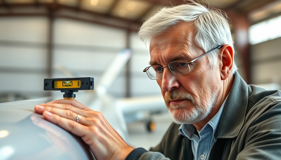 Technical counselor guides aircraft building with precise measurements.