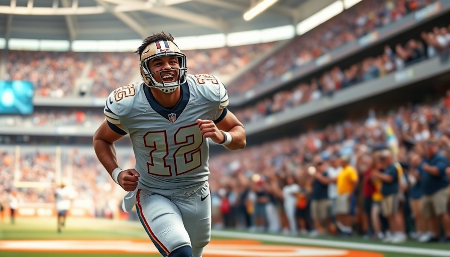 2025 NFL free agency quarterback celebrating on the field.