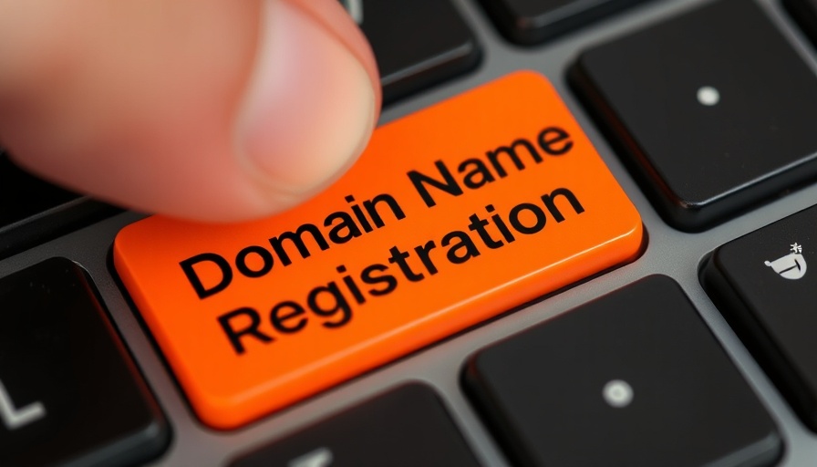 Finger near 'Domain Name Registration' key, symbolics.com history context.