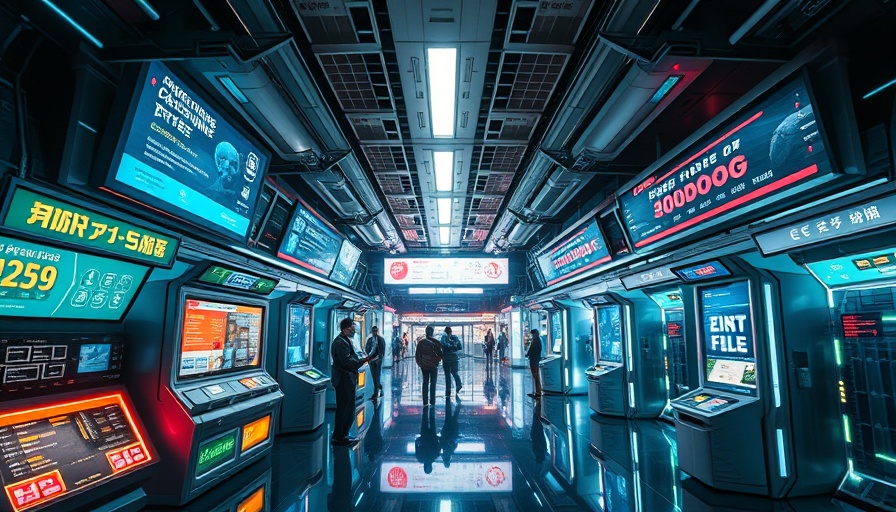 Futuristic payment hub depicting payments automation in 2025.