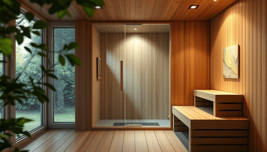 Exciting new home products 2025: Modern indoor sauna with glass