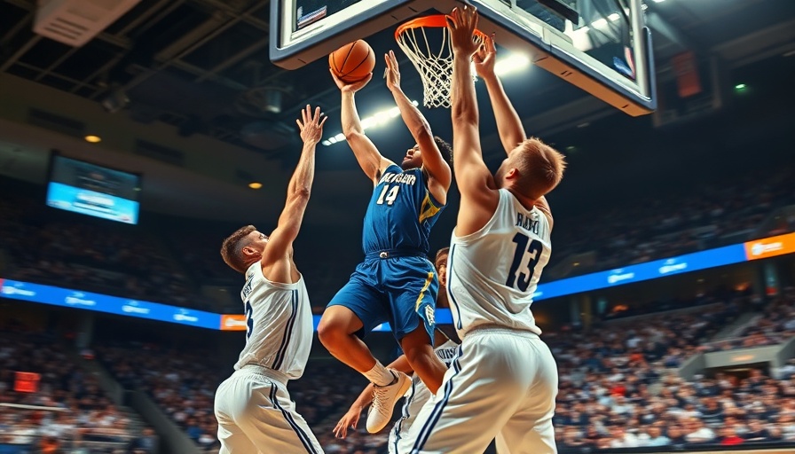 March Madness Day 1 Highlights: Intense basketball game action.