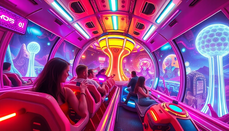 Buzz Lightyear ride tech overhaul scene with vibrant sci-fi setting.