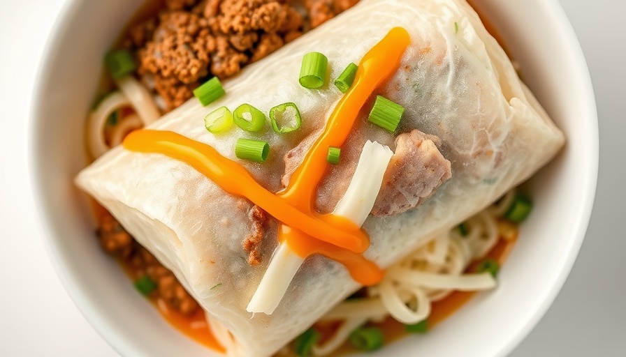 Top view of Easy Egg Roll in a Bowl with colorful ingredients.
