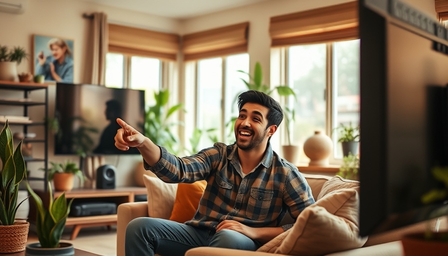 Young man enjoying Nintendo gaming in a bright living room