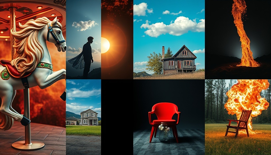Diverse visual montage in AI video model context.