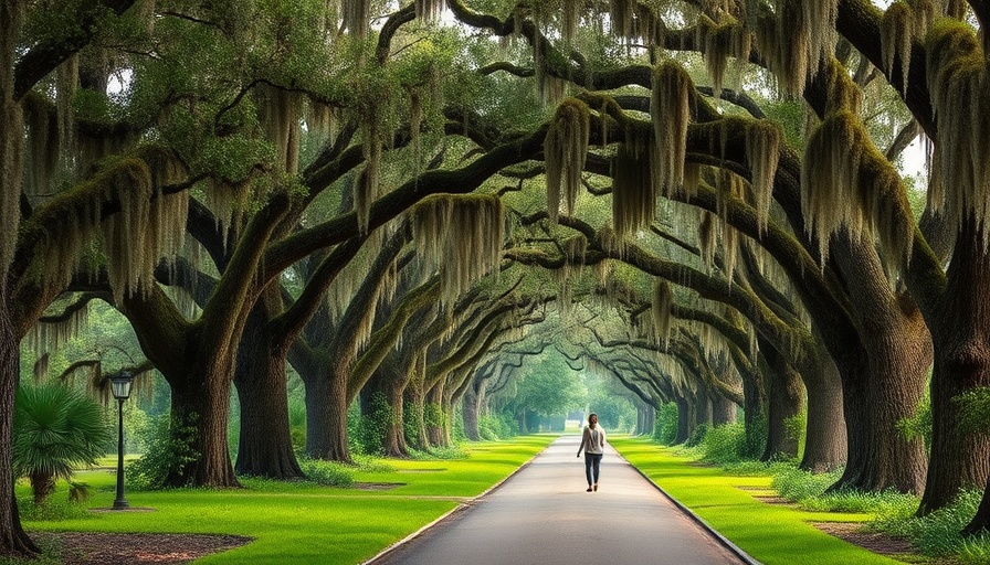 Scenic path in South Carolina under oak trees, relating to state income tax 2025.