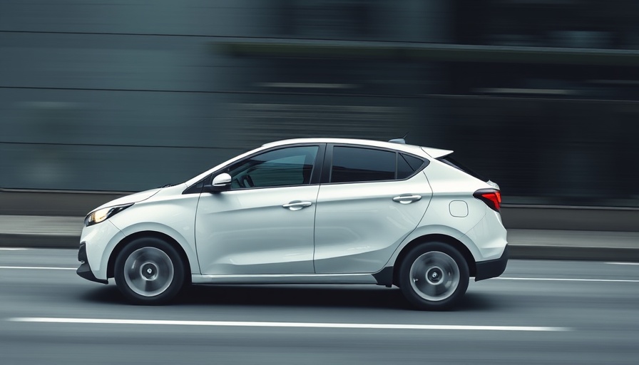 Sleek BYD Denza car in motion, side view, for European market.