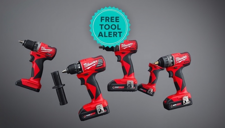 Milwaukee tools giveaway with drill, saw, vacuum in vivid colors, Bob Vila alert.