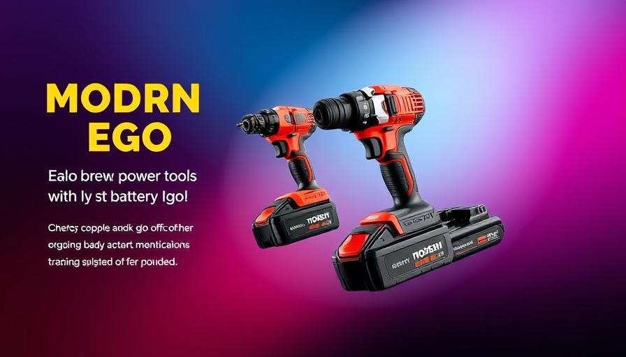 Free Ego Battery at Ace Hardware promotion with tools.