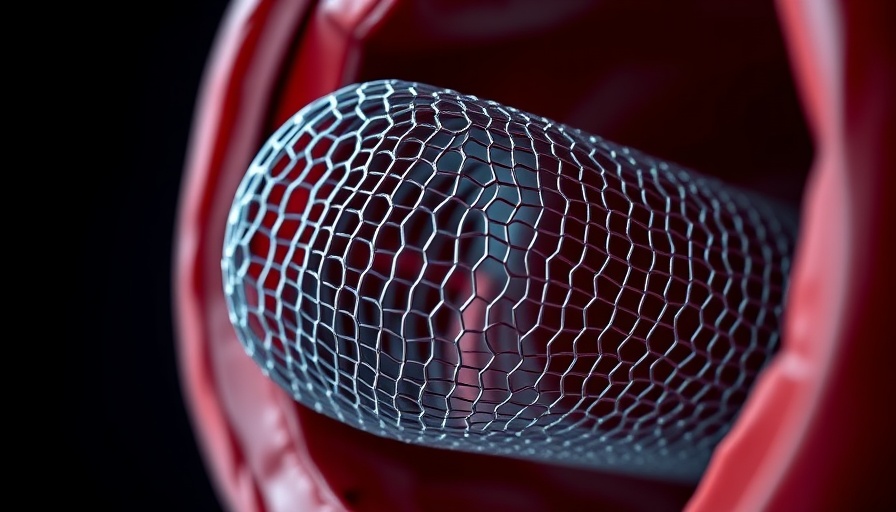 Detailed heart stent inside artery illustrating heart stent risks.