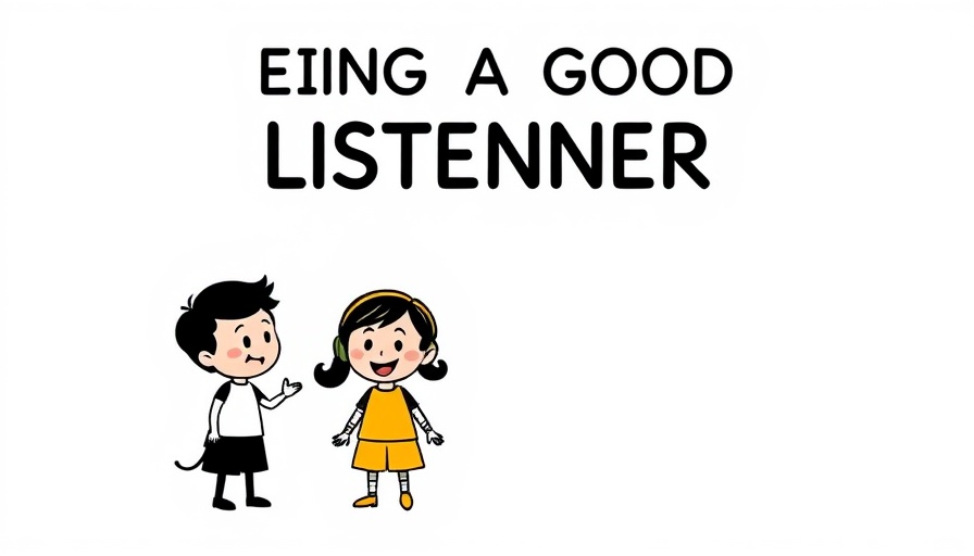 Cartoon exemplifying qualities of a good listener.