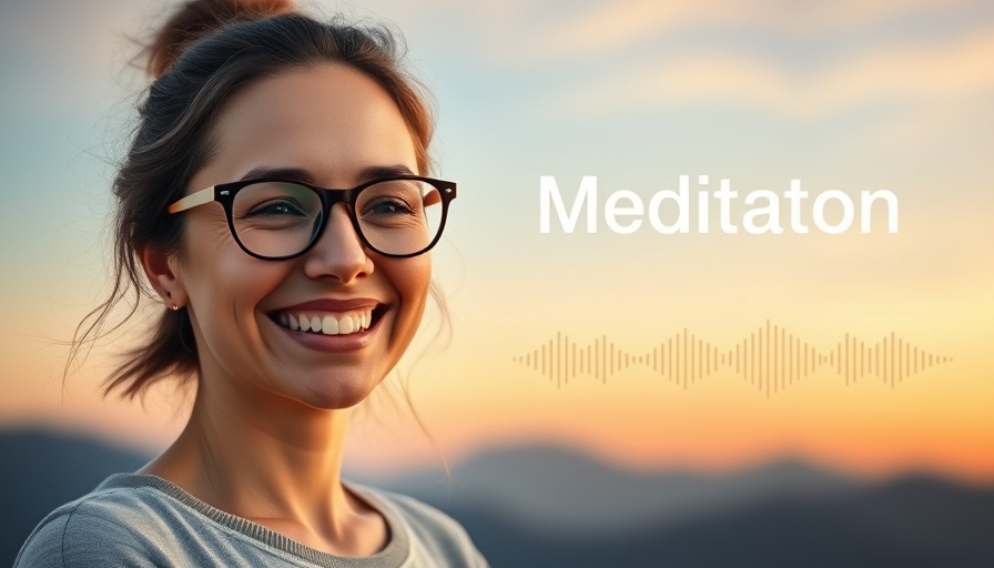 Interbeing Meditation for Compassion graphic featuring a smiling woman.