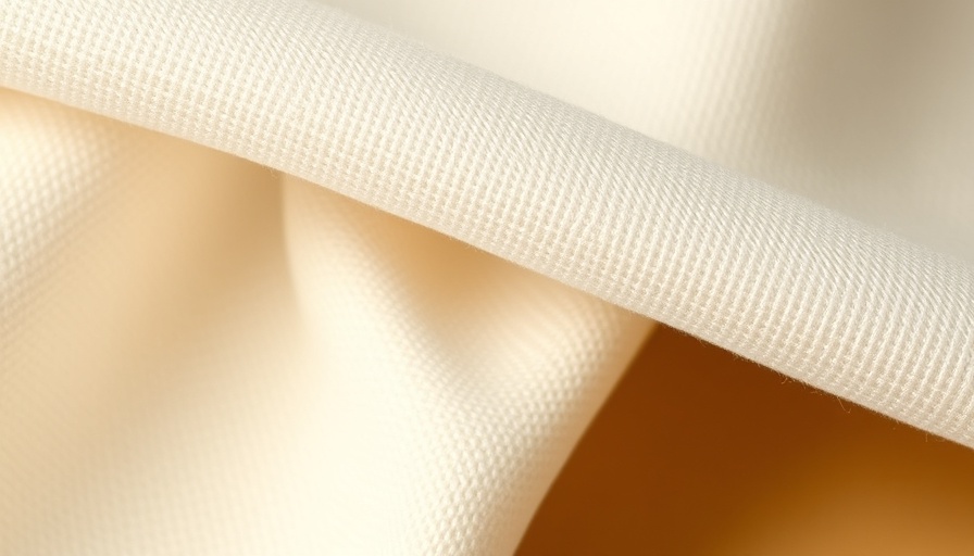 Textured cotton canvas fabric in close-up view, showcasing weave details.