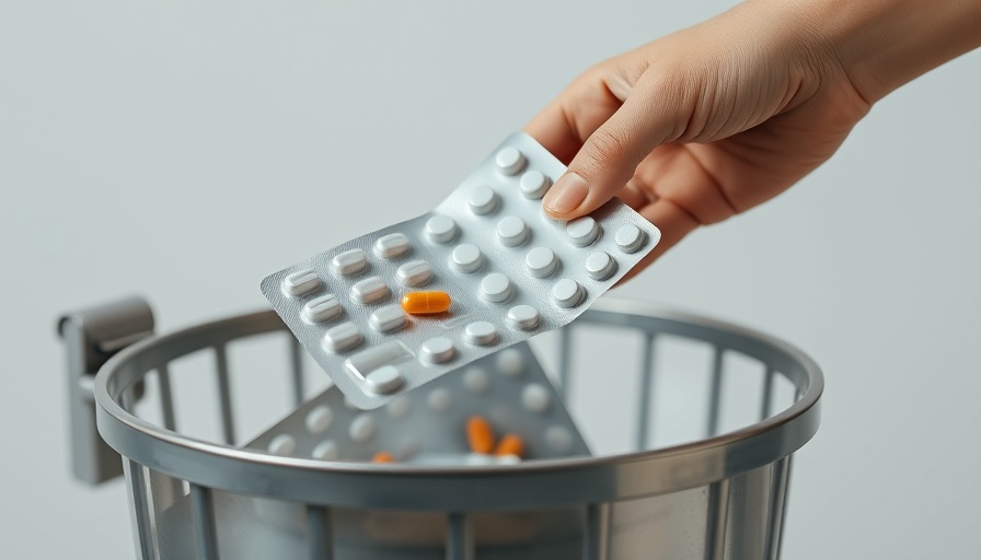 Medication disposal caution for septic tank safety.