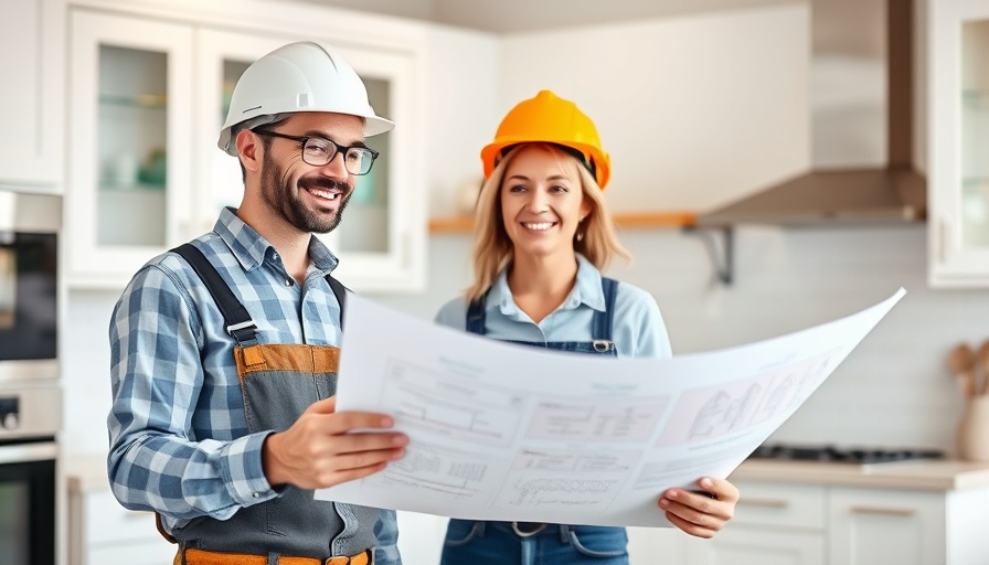 Friendly conversation about kitchen remodel plans.