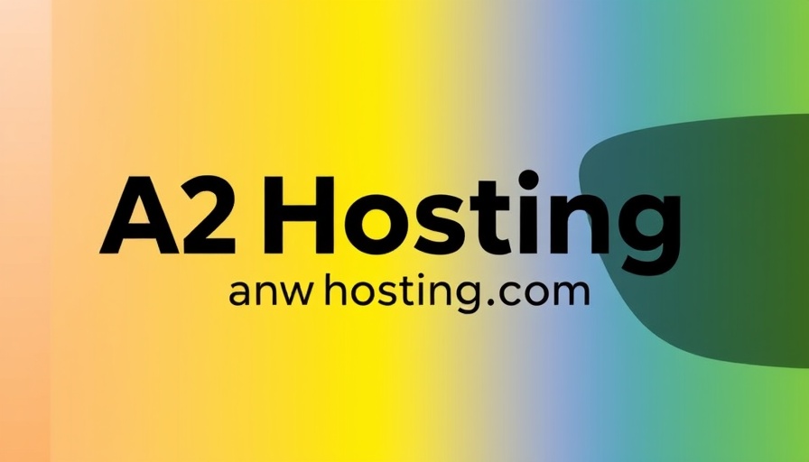 A2 Hosting rebrands as Hosting.com announcement on vibrant gradient backdrop