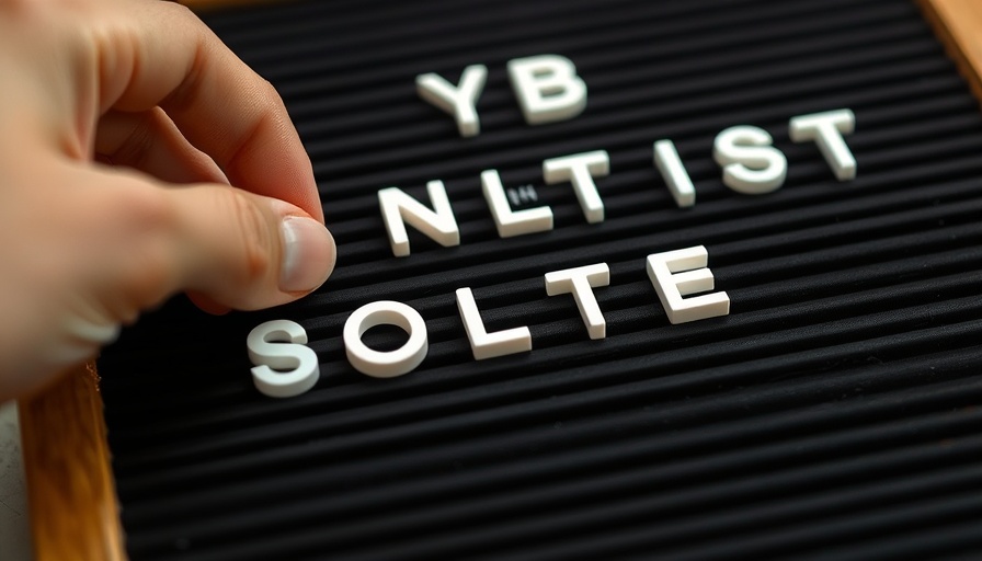 Close-up of hand arranging letters: How to start a publishing company.