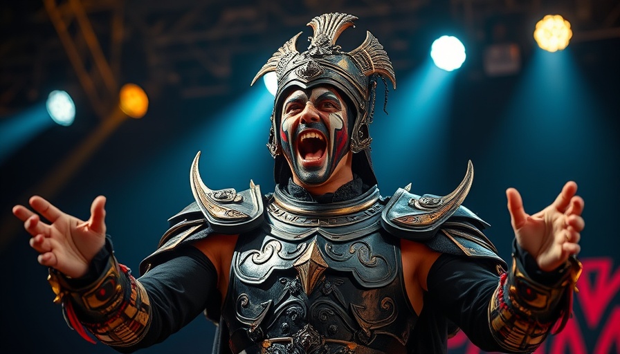 Gene Simmons performing energetically on stage.