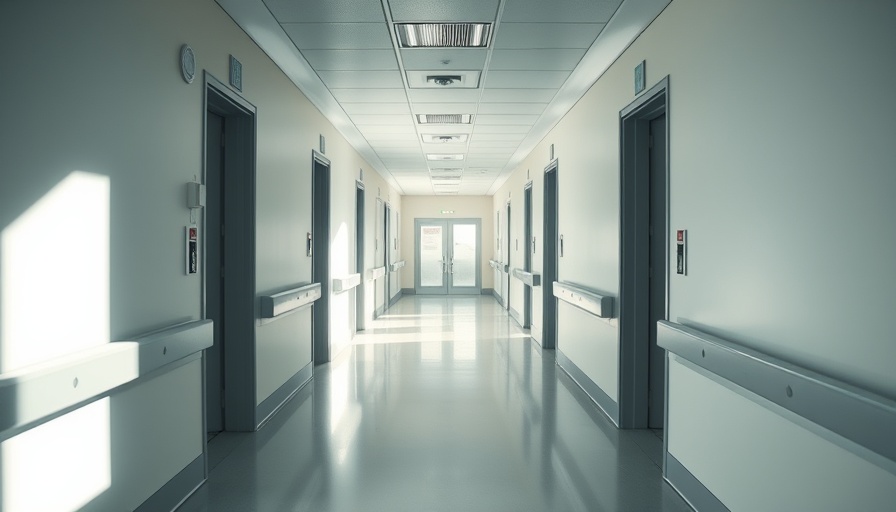 Blurred hospital corridor illustrating hospital food nutrition standards.