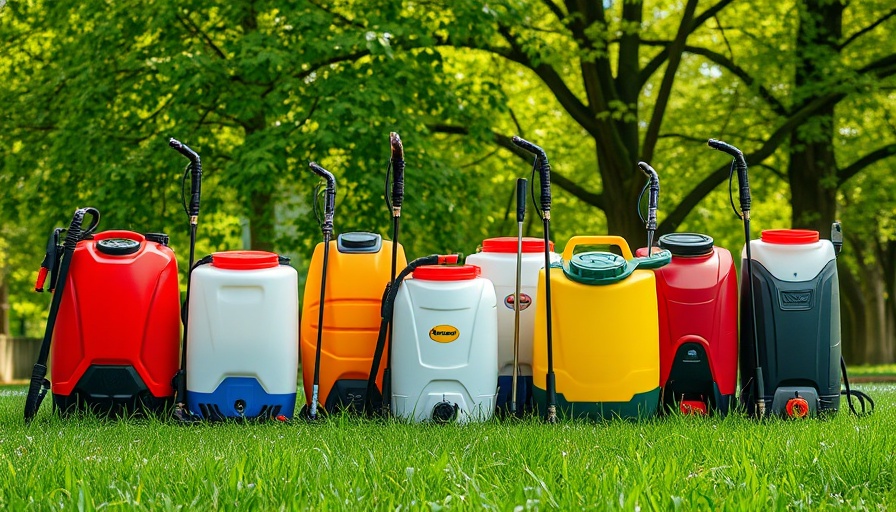 Collection of backpack sprayers showcasing comfort and precision.