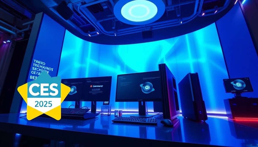 Lenovo ThinkCentre neo Ultra performance display at CES 2025 award stage