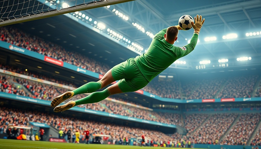 Yann Sommer making a spectacular save during a soccer match.