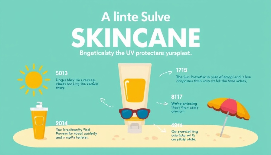 Skincare as You Age Tips infographic with sun protection advice