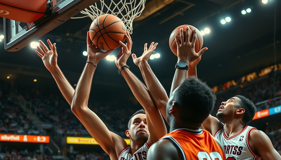 Intense moment in Warriors Timberwolves Game 5, players reach for basketball.