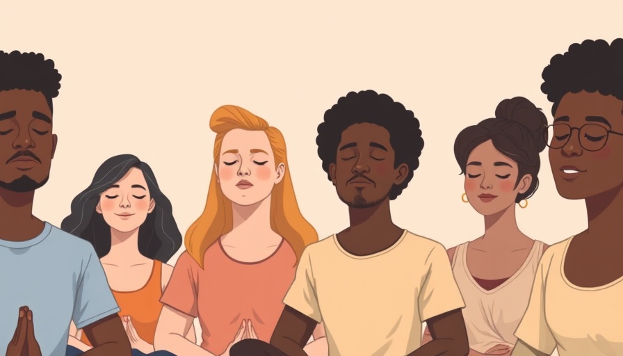 Diverse group meditating, illustrating mindfulness practice benefits.