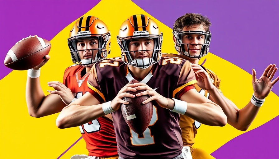 Top 2025 College Football Quarterbacks in action collage