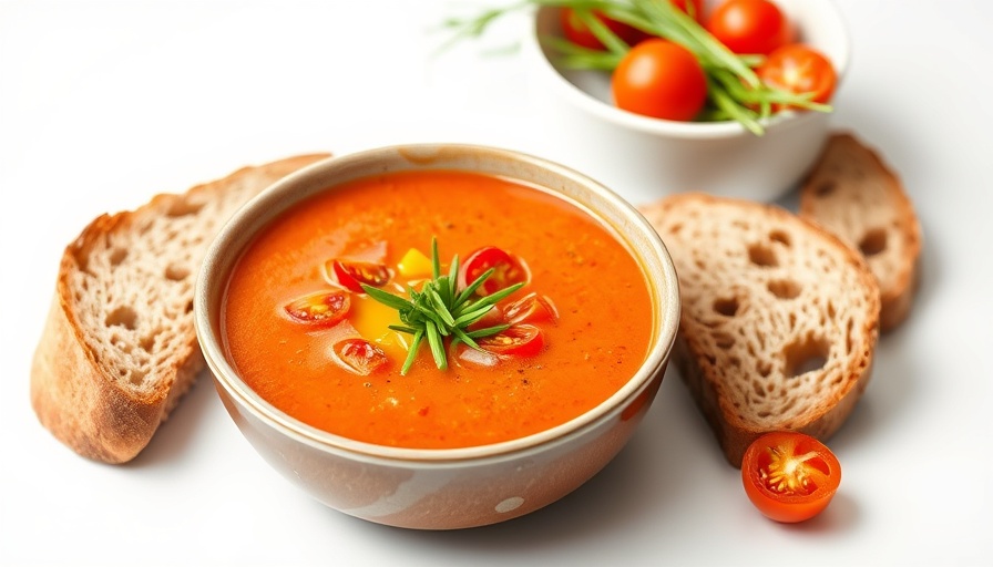 Best Gazpacho Recipe for Summer featuring vibrant presentation.