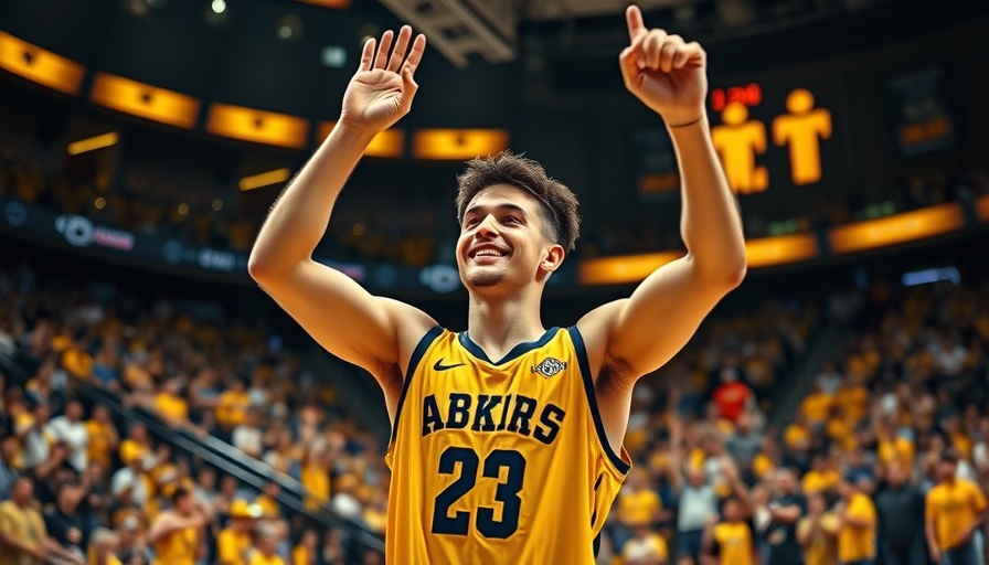 Indiana Pacers player celebrates in NBA Finals action shot.