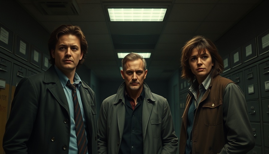 Dept. Q Netflix Show scene with detectives in a dim office.