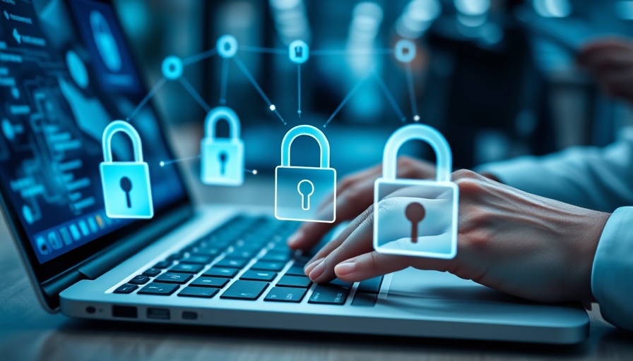 Secure network and cybersecurity overlaid on keyboard for Netgear Business VPN and SASE Solutions.