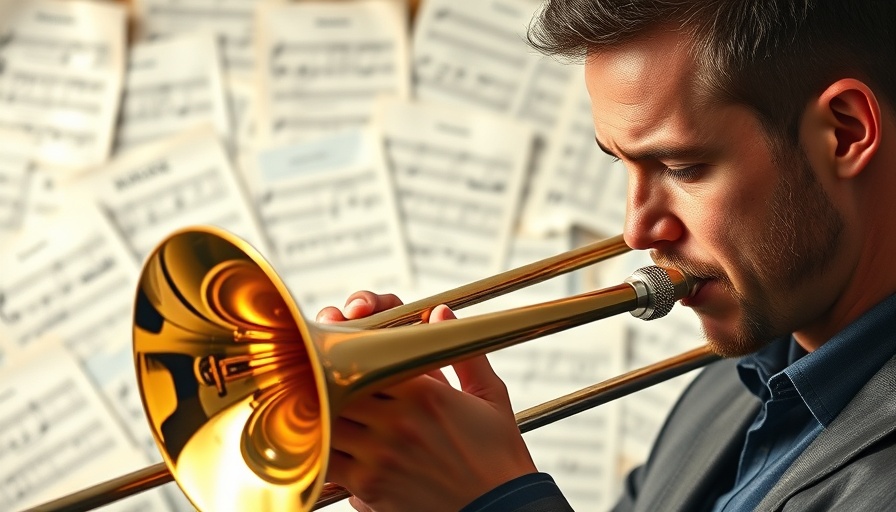 Talented trombonist performing passionately in Kansas City
