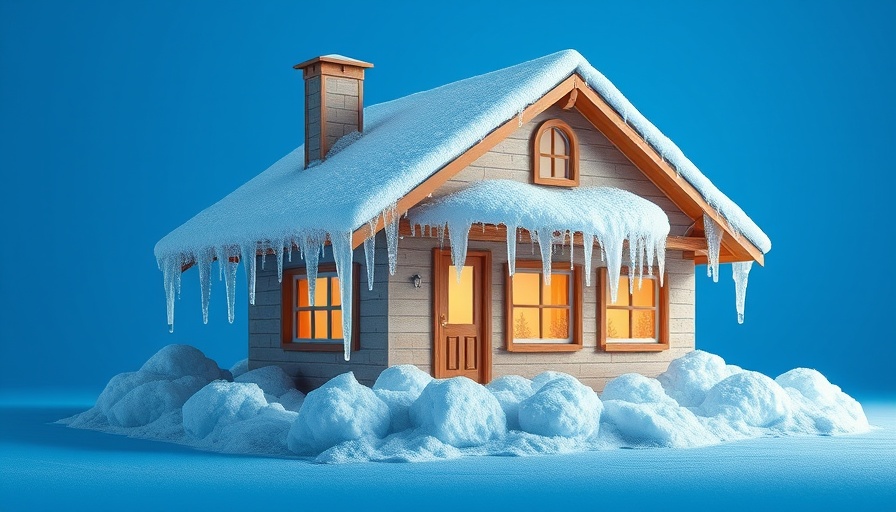 Frozen house icon illustrating cooling your home tips.